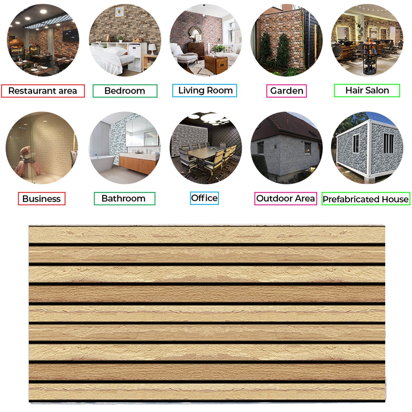Wood Panel wp-002 (Pack Of 3 Panels)